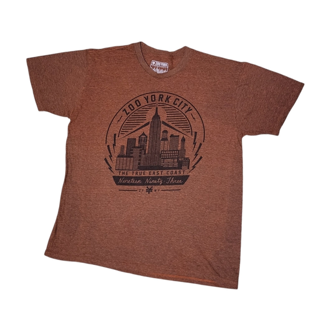 Zoo York Burnt Orange Heathered T-Shirt Good Used Condition Mens L